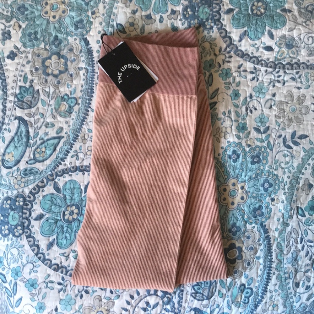 The Upside ribbed midi pants size M